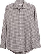 Peter Millar Fairbanks Ombré Check Performance Twill Button-Up Shirt