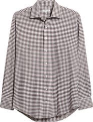 Peter Millar Fairbanks Ombré Check Performance Twill Button-Up Shirt