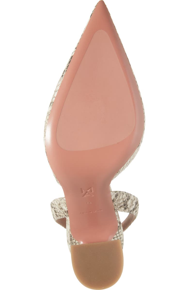 Amina Muaddi Holli Snakeskin Embossed Slingback Pump, Alternate, color,