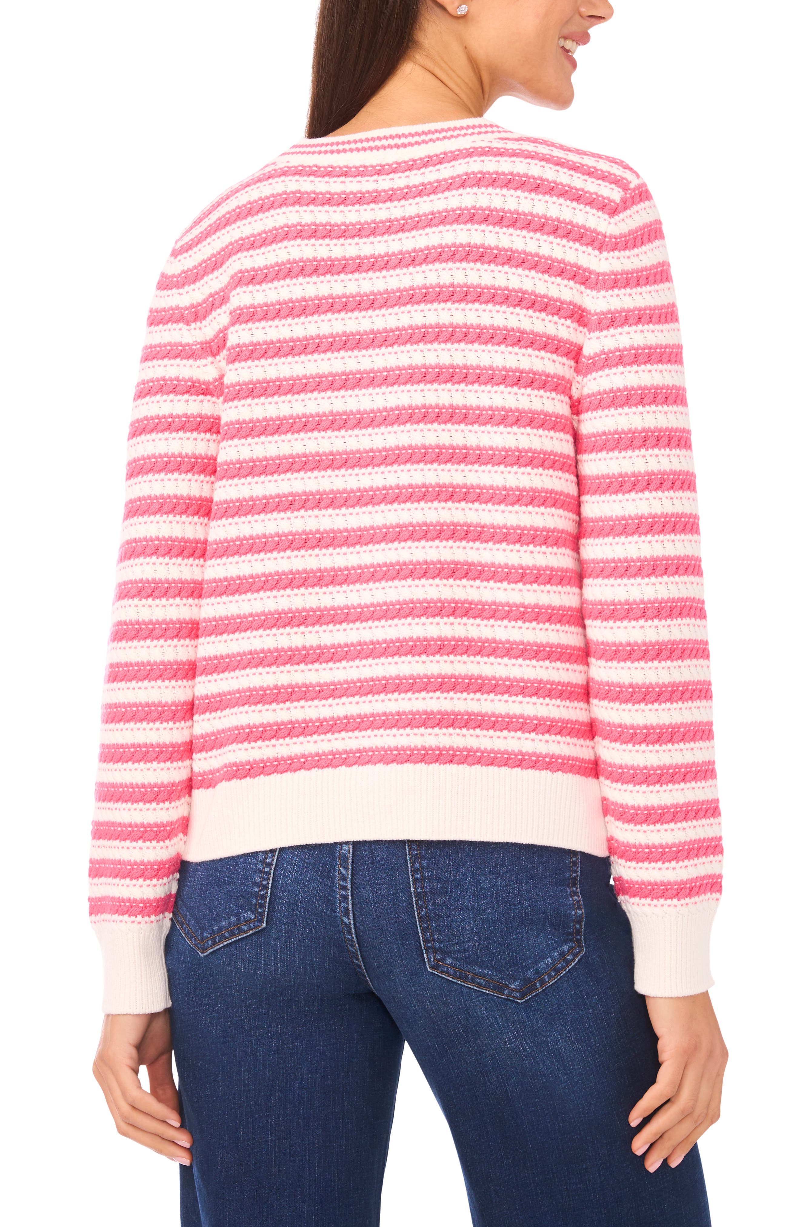 Dotted Delights Woven Front Sweater - image 4