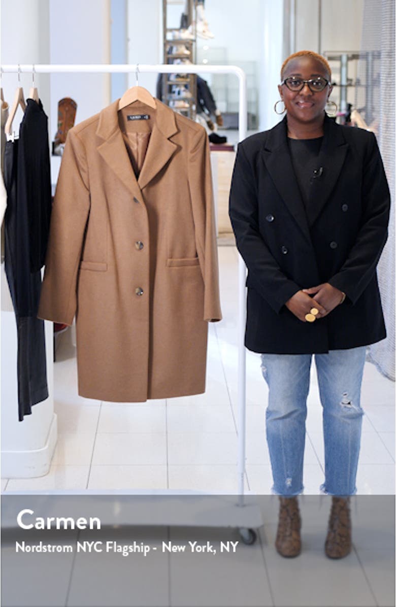 Reefer Wool Blend Coat, sales video thumbnail