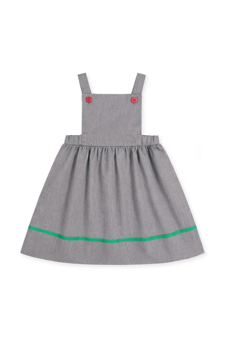 Twill Jumper with Flowers, Alternate, color, Grey Twill
