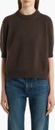 Khaite Davin Short Sleeve Cashmere Sweater