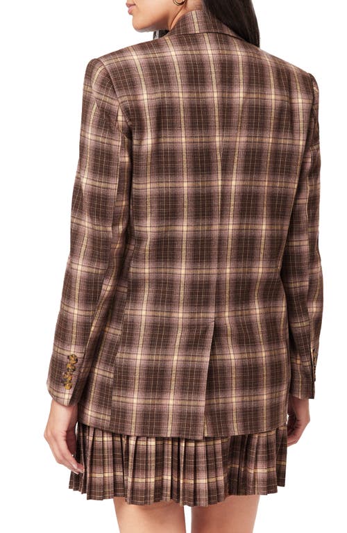 Scotch & Soda Single Breasted Blazer In Brown