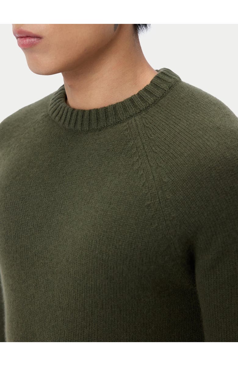 GOBI Mongolian Cashmere Cashmere Raglan Sweater, Alternate, color, Capulet Olive