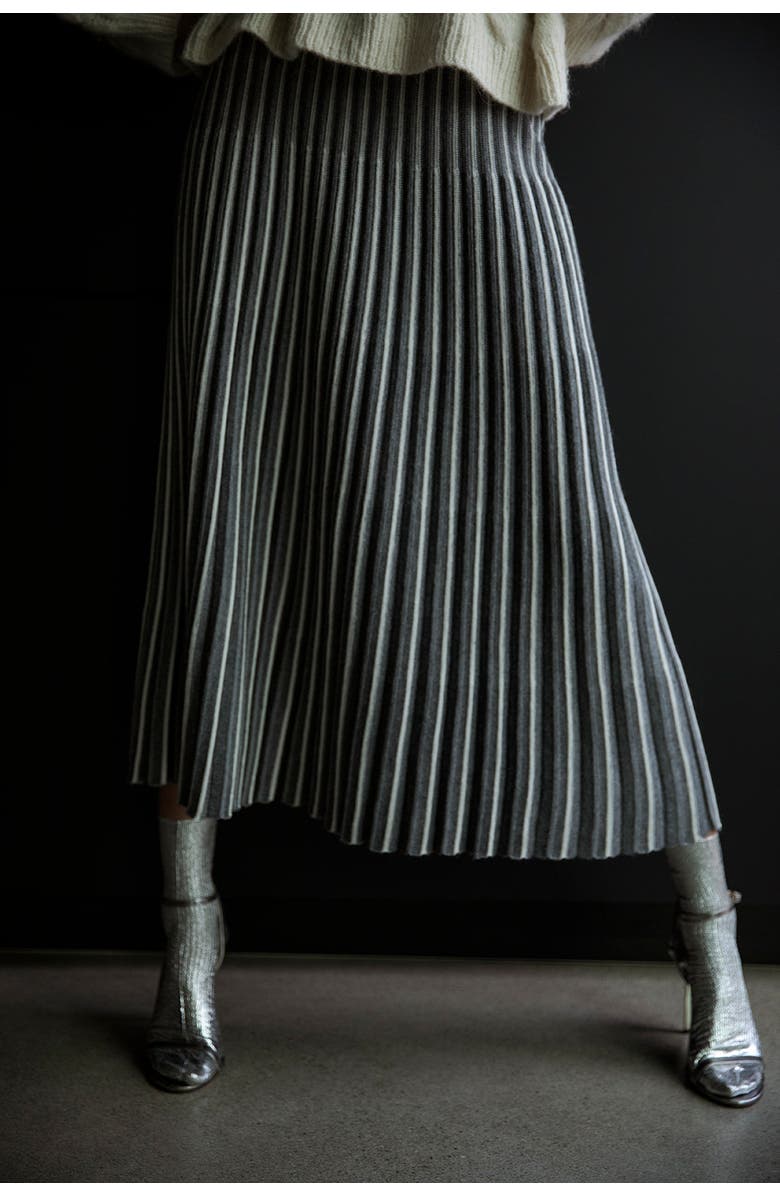 SSKEIN Adeline Skirt, Alternate, color, Grey Ivory