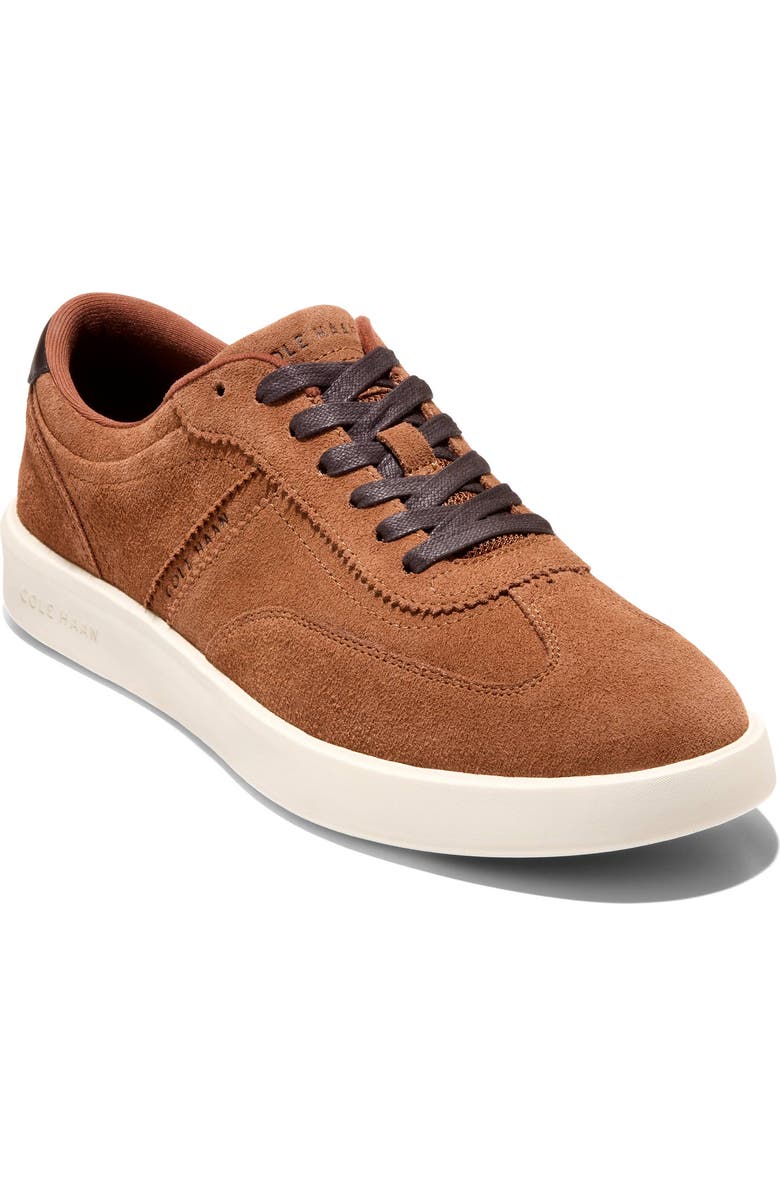 Cole Haan Grand Crosscourt Hingham Sneaker, Main, color, Britsh Tan Suede/ Ivory