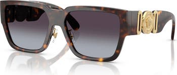Biggie 57mm Rectangular Sunglasses