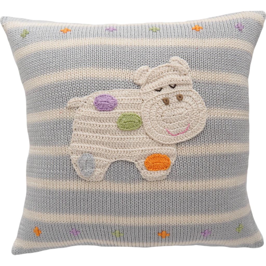 Shop Melange Collection 10" Hippo Throw Pillow In Grey