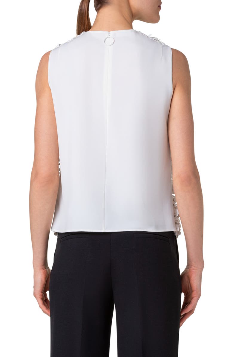 Akris punto Laser Cut Flakes Shell, Alternate, color, 