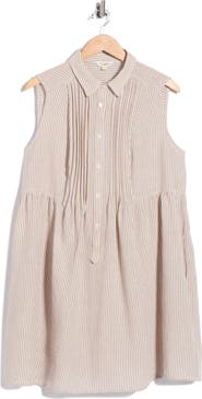 MAX STUDIO Pleated Button Front Dress