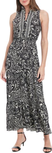 Paisley Sleeveless Maxi Dress