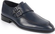 VELLAPAIS Arlington Double Monk Strap Leather Loafer