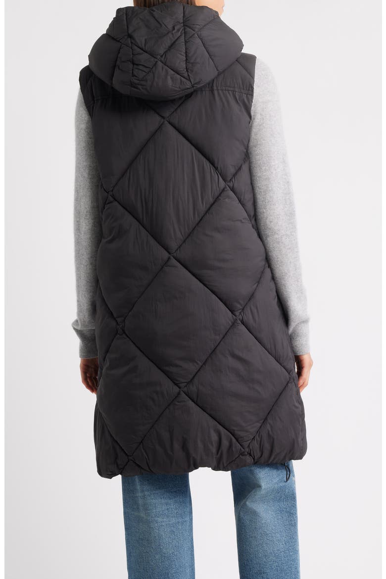 Quilted Hooded Puffer Vest, Alternate, color, BLACK