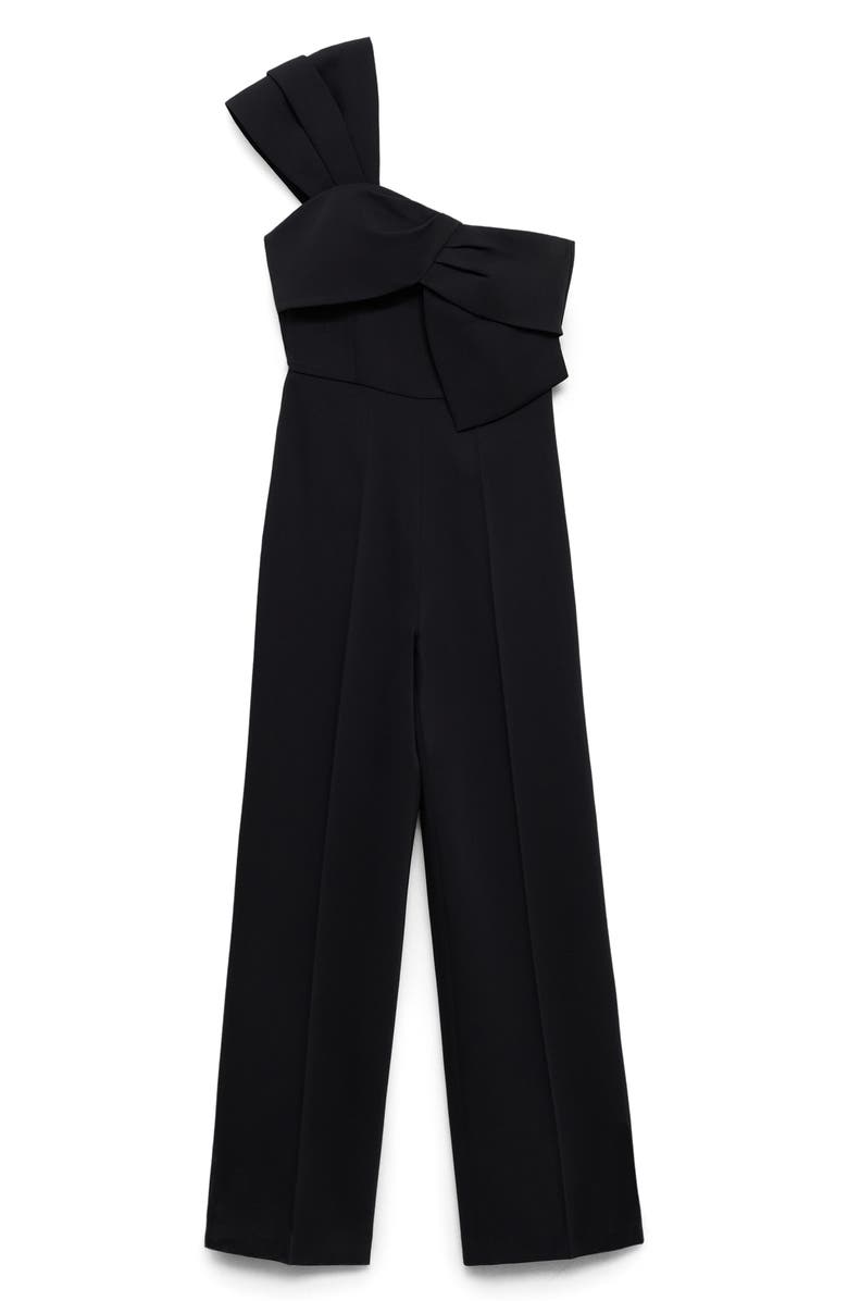 MANGO Asymmetric Wide Leg Jumpsuit, Alternate, color,