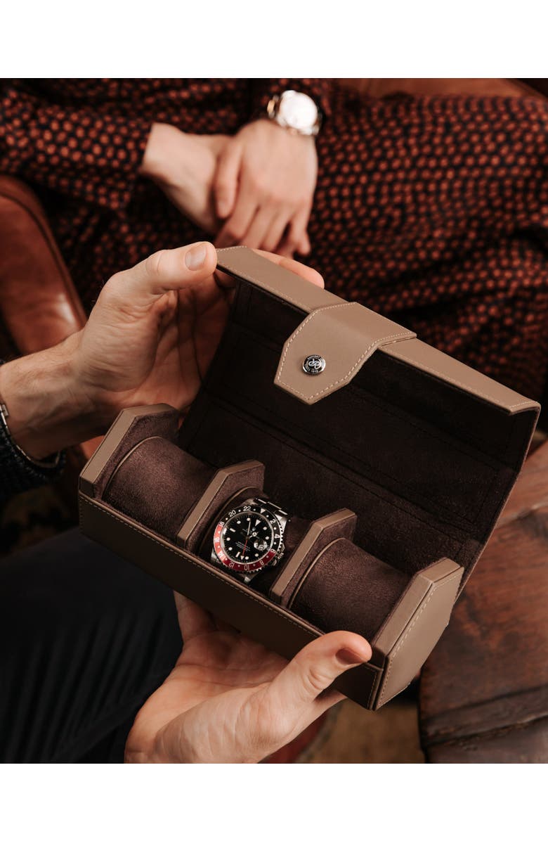 Rapport London VANTAGE THREE WATCH ROLL, Alternate, color, Earth