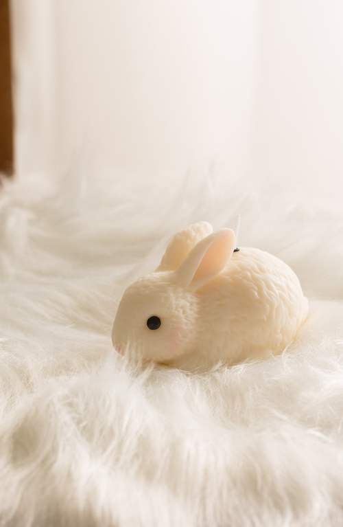 Southlake Gifts Blushing Bunny Candle In Lying Down