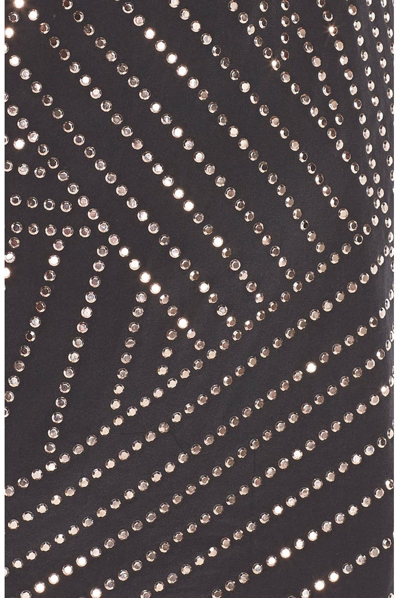 Beaded Silk Shift Dress, Alternate, color, BLACK
