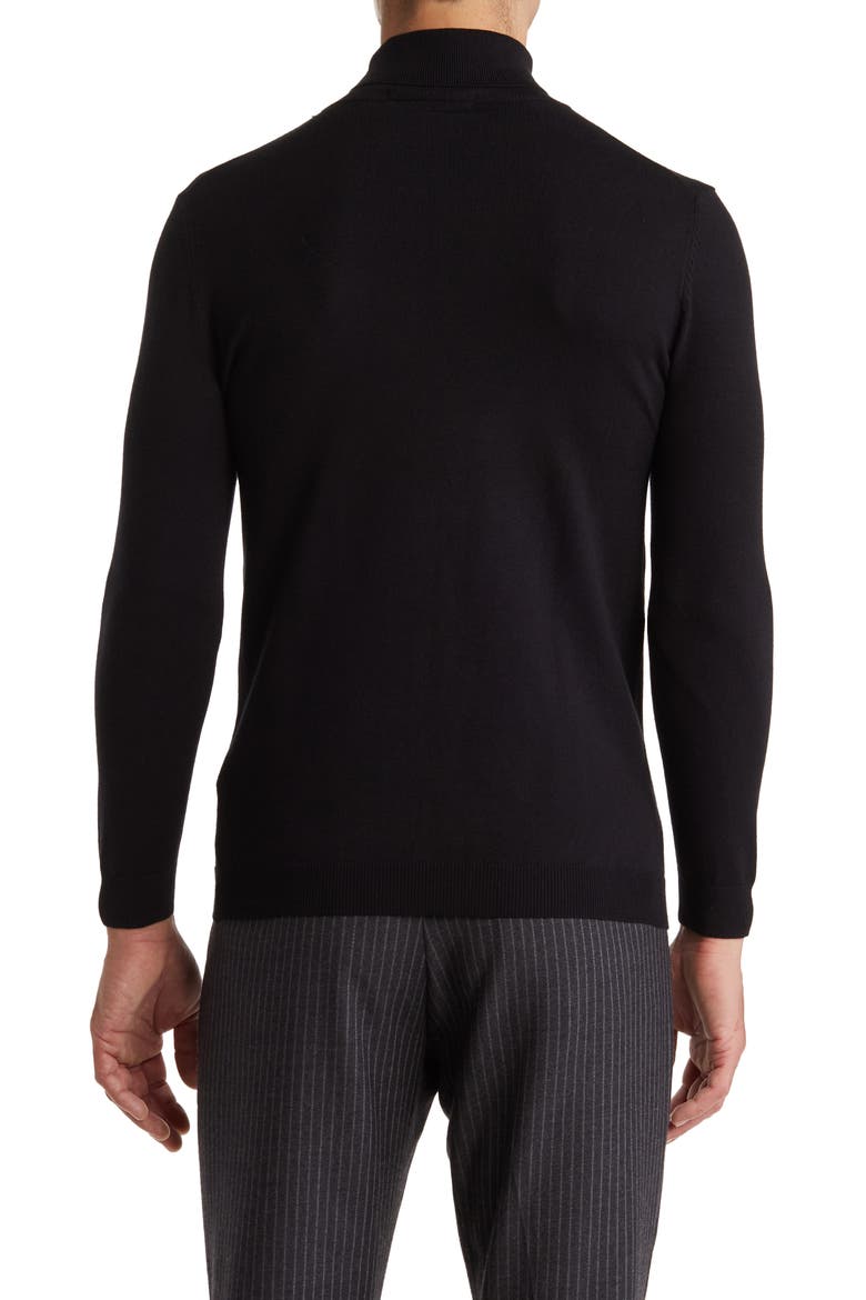 Performance Turtleneck Sweater, Alternate, color, BLACK