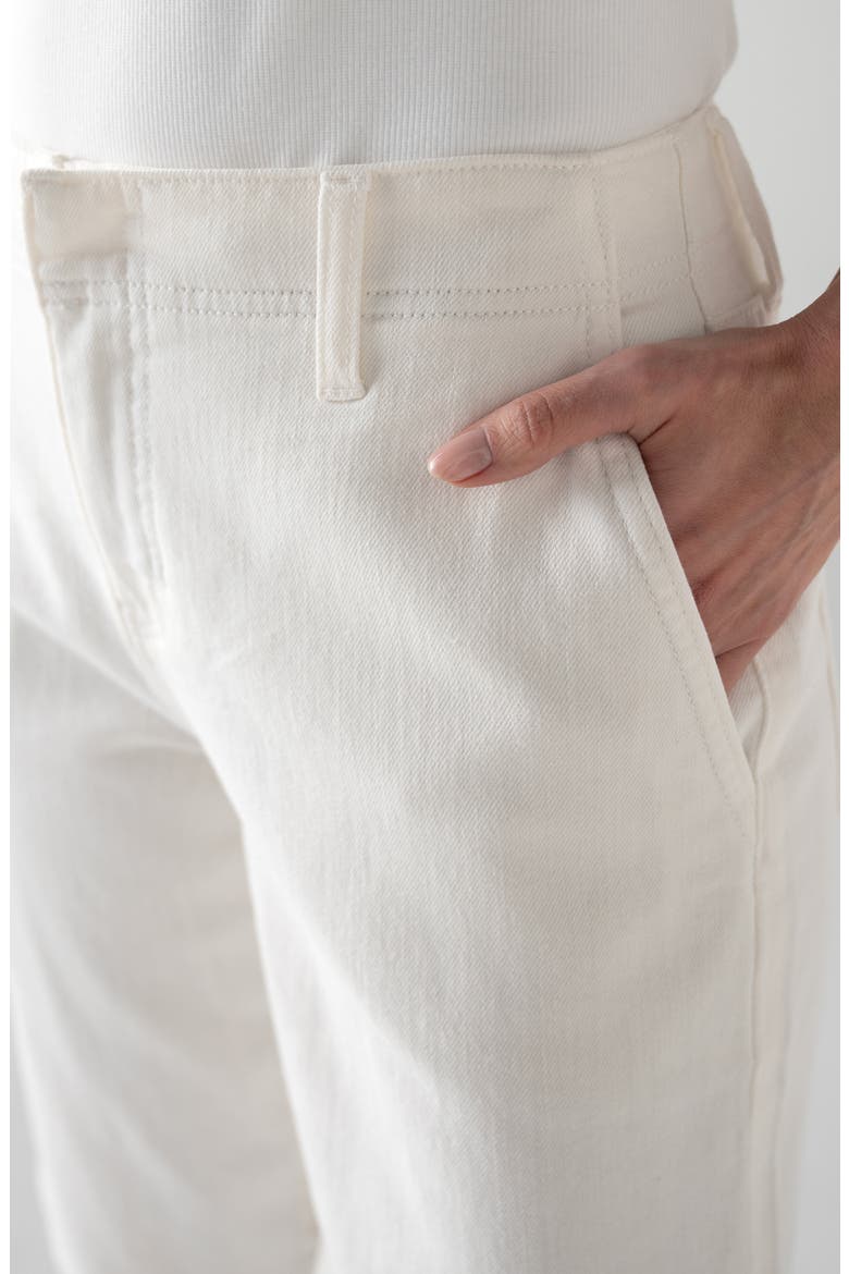 Relaxed High Waist Denim Shorts, Alternate, color, BRIGHT WHITE