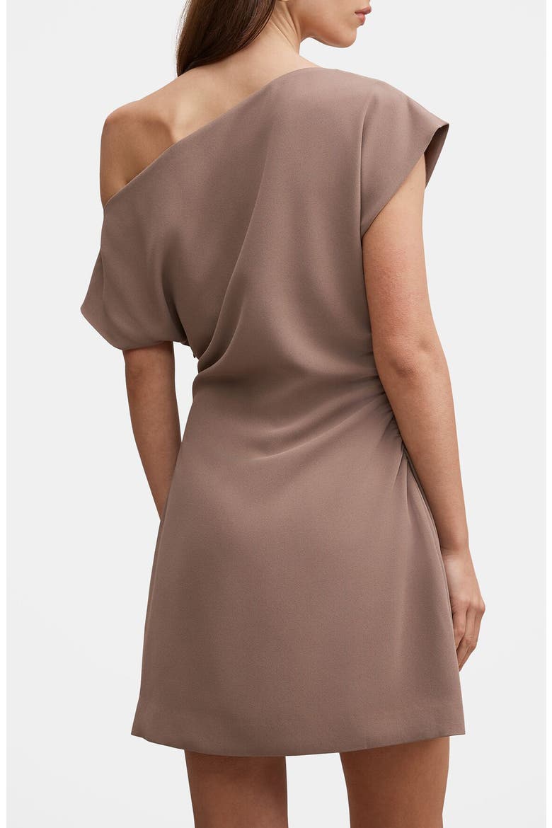 Danielle One-Shoulder Minidress, Alternate, color, PORCINI