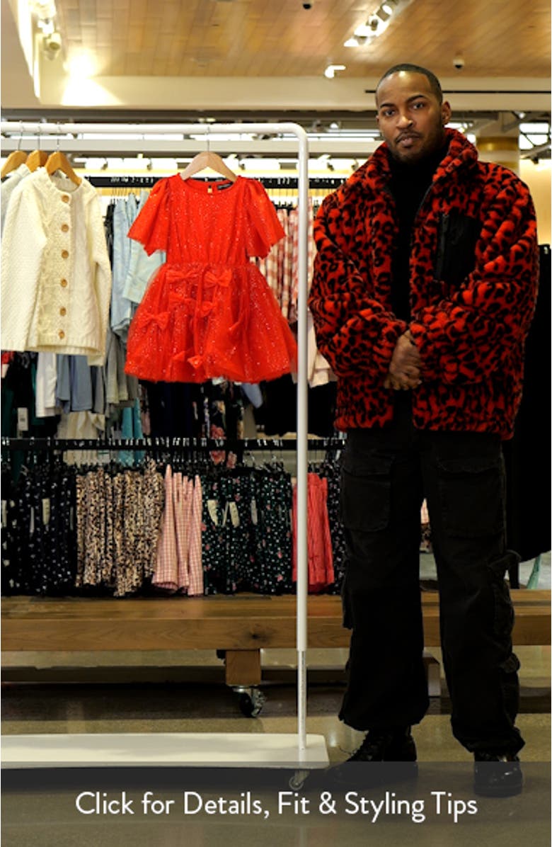 Kids
 Bow Bow Glitter Tulle Dress, sales video thumbnail