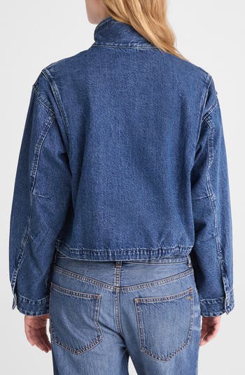 Denim Crop Field Jacket