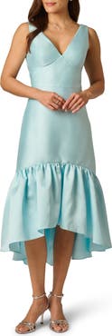 Adrianna Papell Mikado High-Low Cocktail Dress