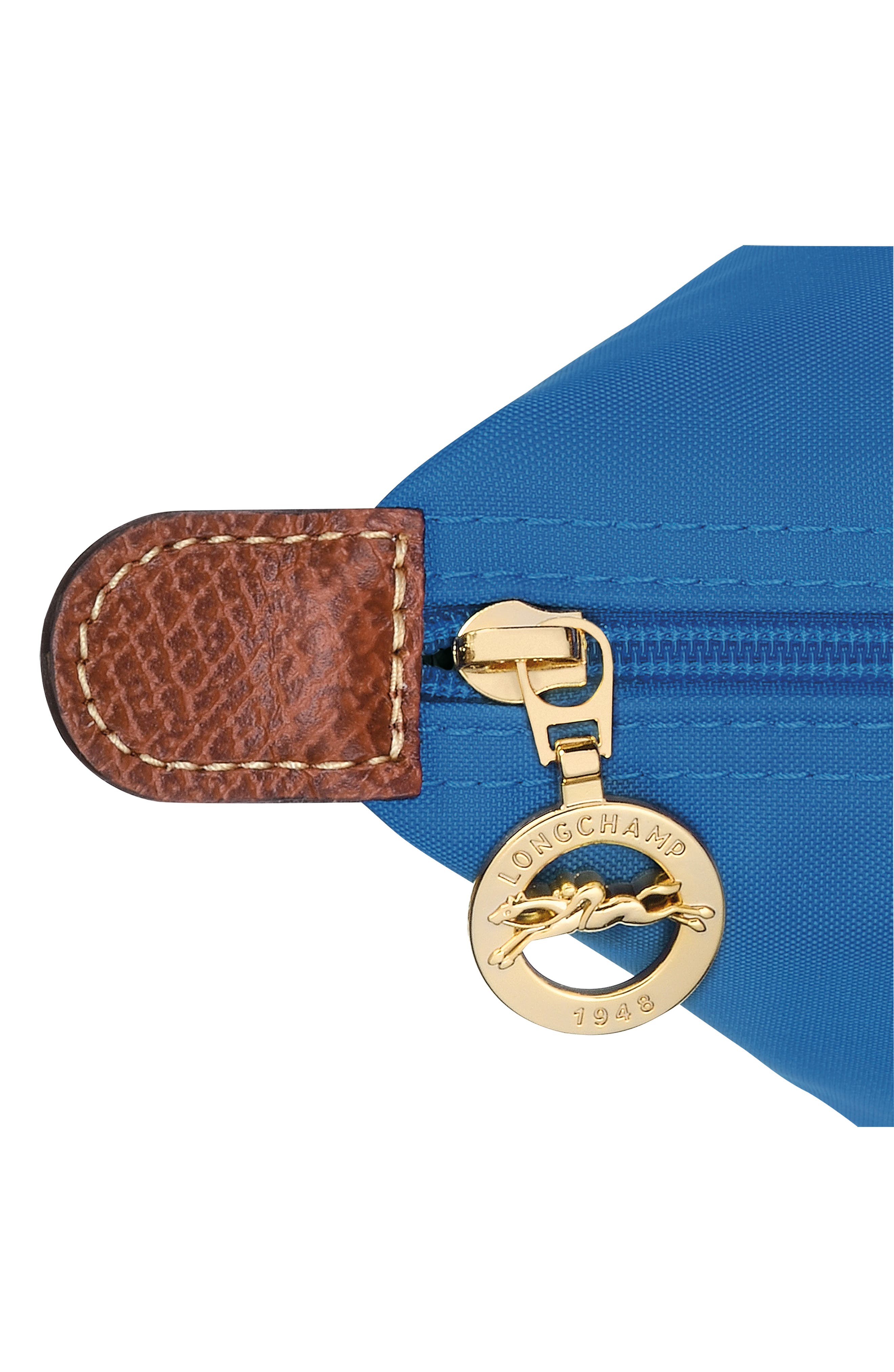 Longchamp Small Le Pliage Green Recycled Canvas Top Handle Bag, Alternate, color, 