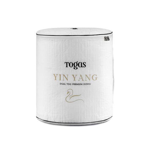 Togas Yin Yang Siberian Goose Down Comforter In Multi