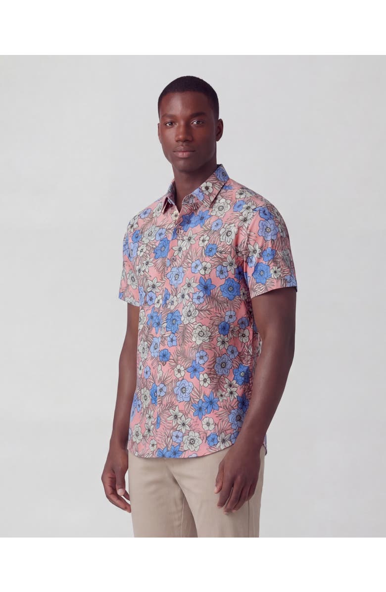 Lords of Harlech Tropical Mix Mens Knit Shirt, Alternate, color, Tropical Mix Coral