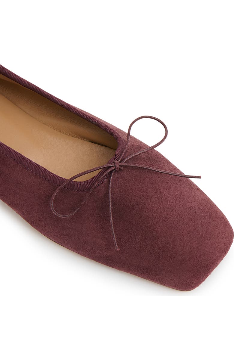 Mansur Gavriel Square Toe Ballet Flat, Alternate, color, Plum