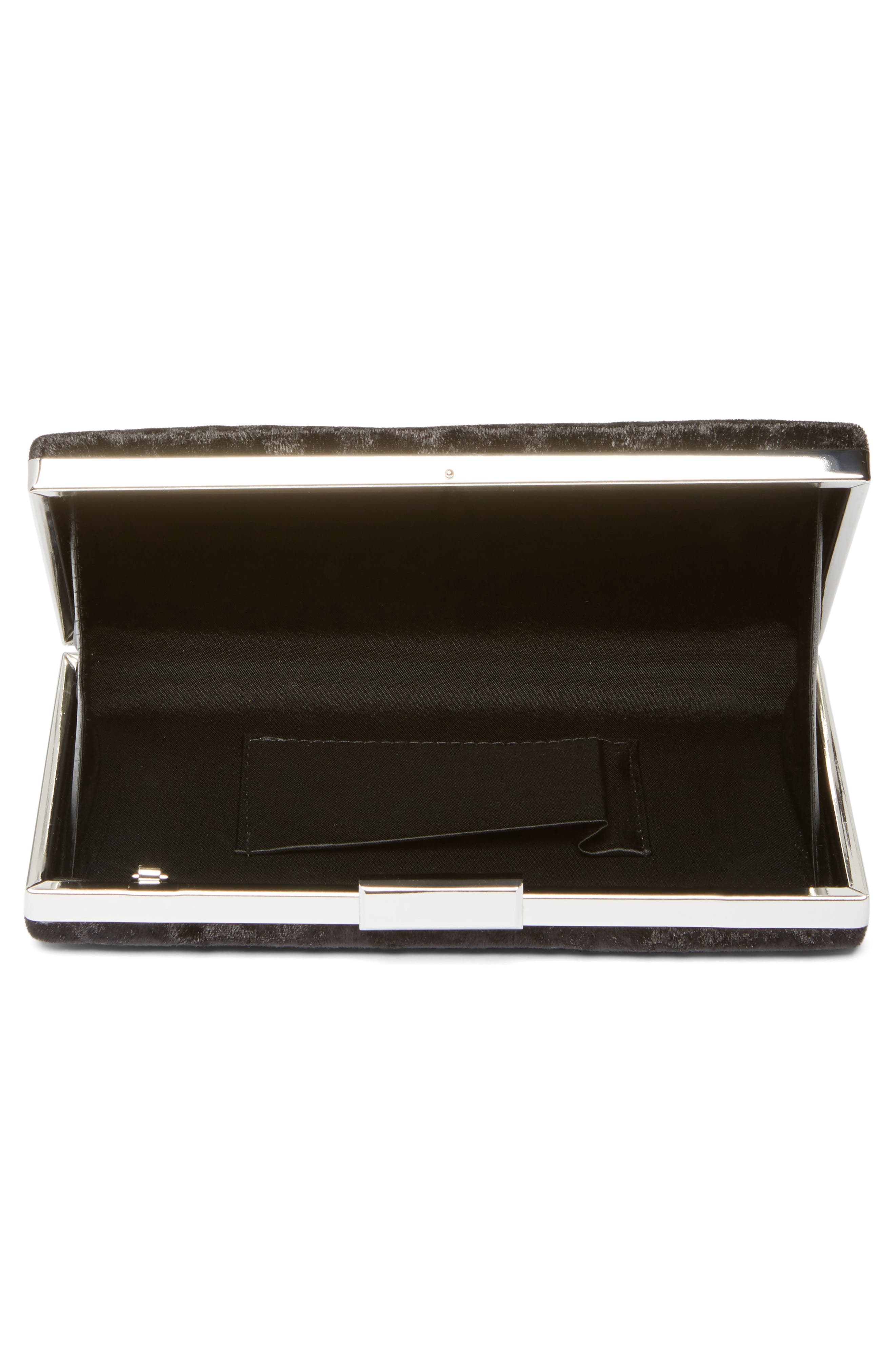 Glint Crushed Velvet Minaudière, Alternate, color, 