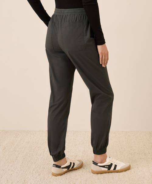 Pact Organic Cotton Monterey Poplin Jogger In Green
