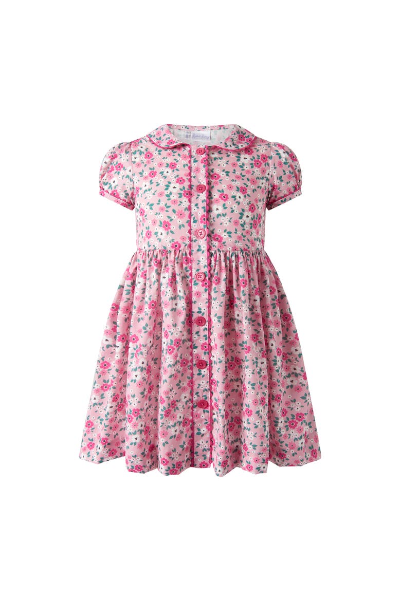 Blossom Flower Button-Front Dress, Main, color, Pink