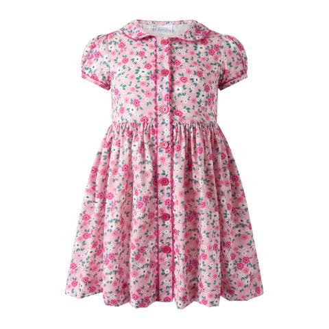 Blossom Flower Button-Front Dress