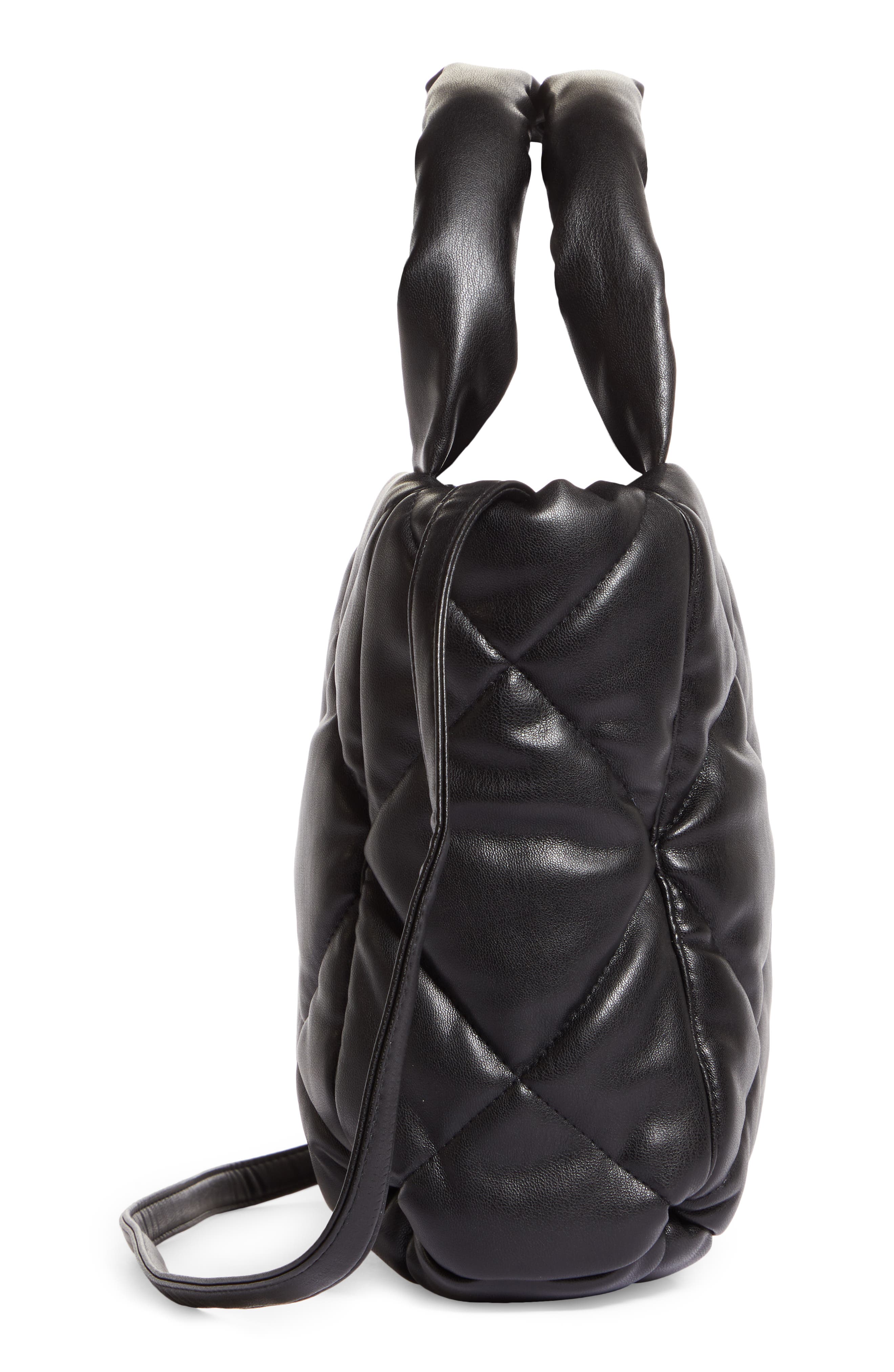 Stand Studio Small Rosanne Quilted Faux Leather Top Handle Bag, Alternate, color, 