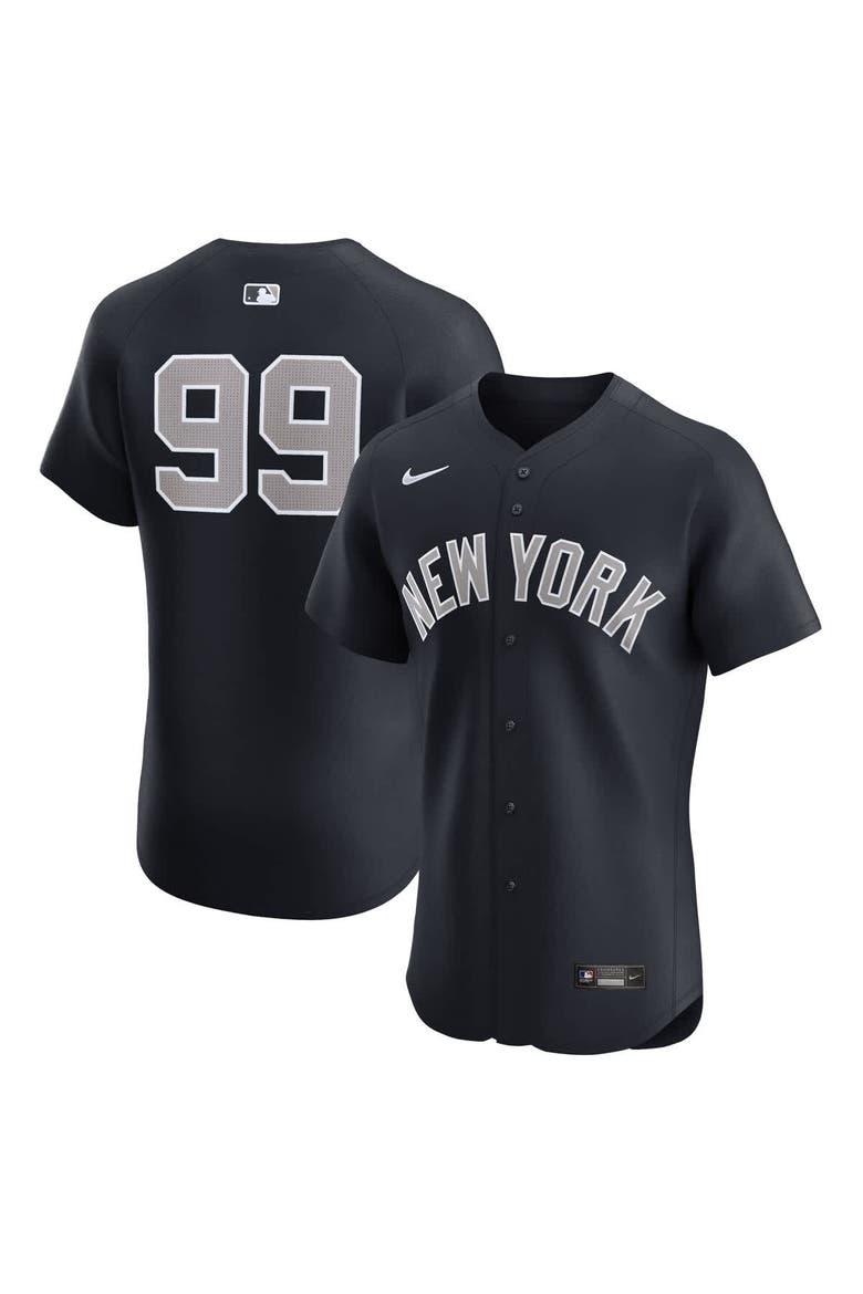 Men's Nike Aaron Judge Navy New York Yankees Alternate 1 Elite Player Jersey, Main, color, Navy