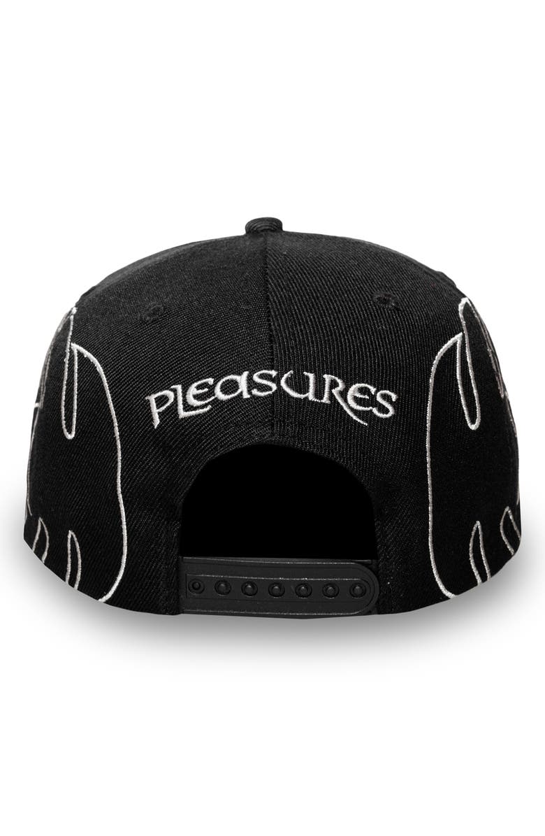 PLEASURES Afterlife Snapback Baseball Cap, Alternate, color, Black