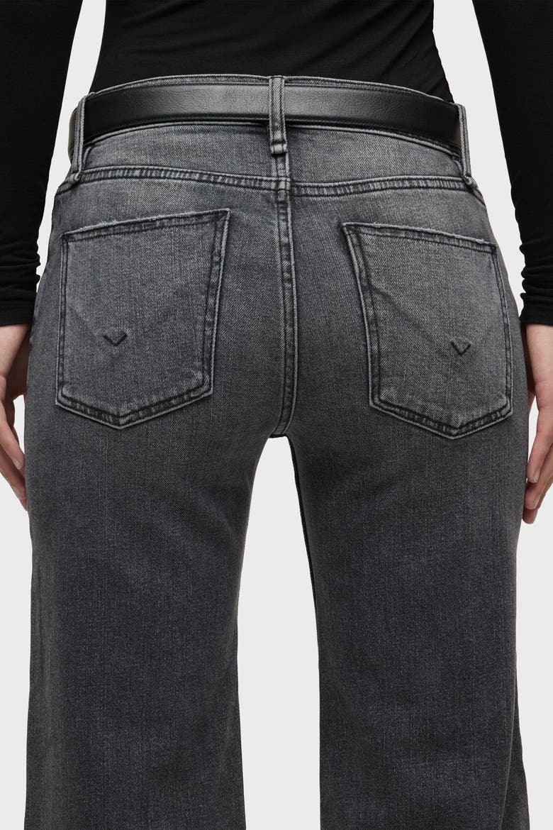 Rosie Wide Leg Ankle Raw Hem, Alternate, color, ASPHALT