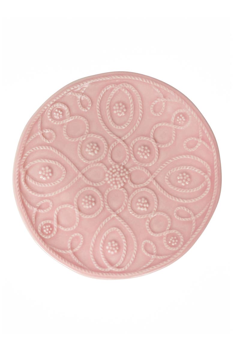 Jardins du Monde Set of 4 Side/Cocktail Plates, Alternate, color, BLUSH