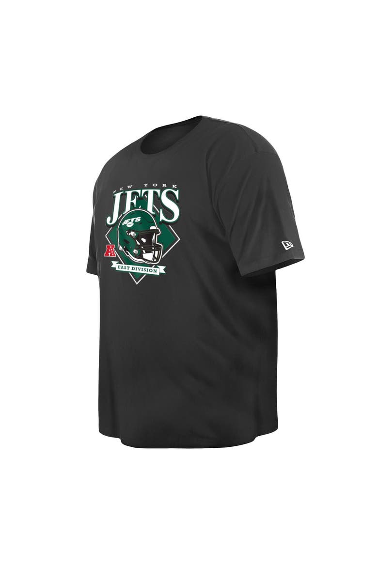 Men's New Era  Black New York Jets Big & Tall Helmet T-Shirt, Alternate, color, Black
