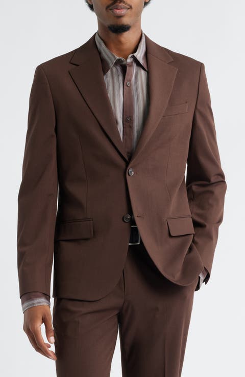 Slim Fit Solid Stretch Suit Jacket