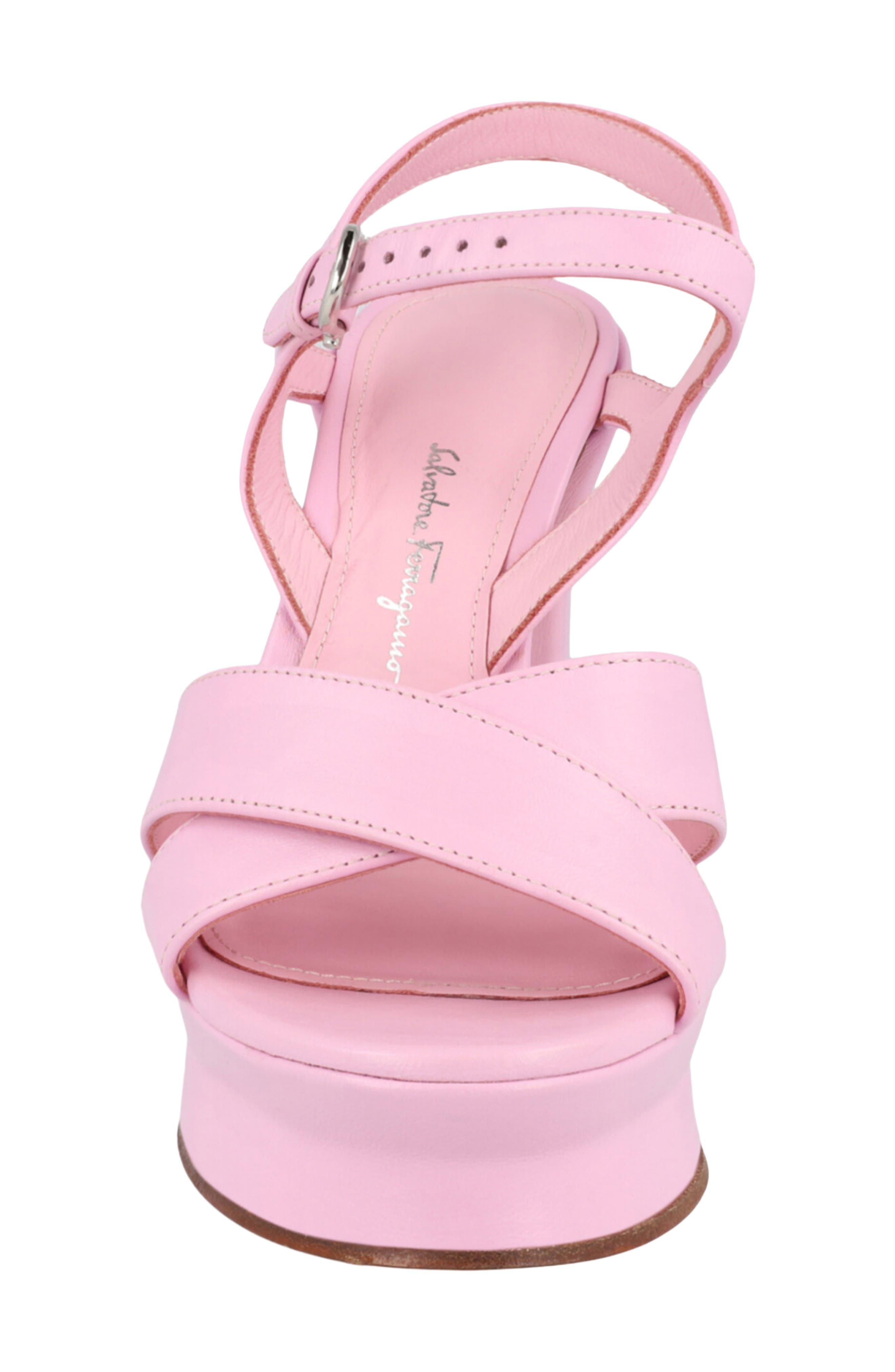 Sonya Leather Platform Sandal, Alternate, color, LILAC