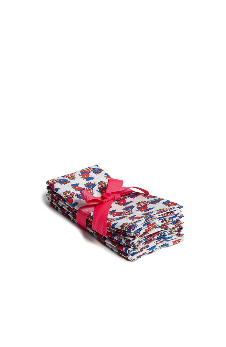 La DoubleJ Large Napkins Set Of 6 (45X45) Galletti Multicolor, Main, color, Galletti Multicolor