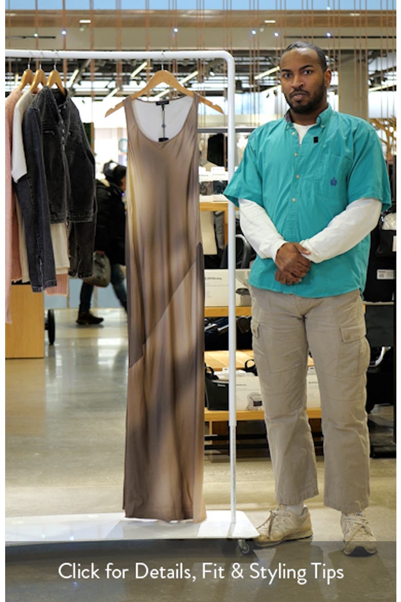 Bias Cut Ombré Satin Maxi Tank Dress video