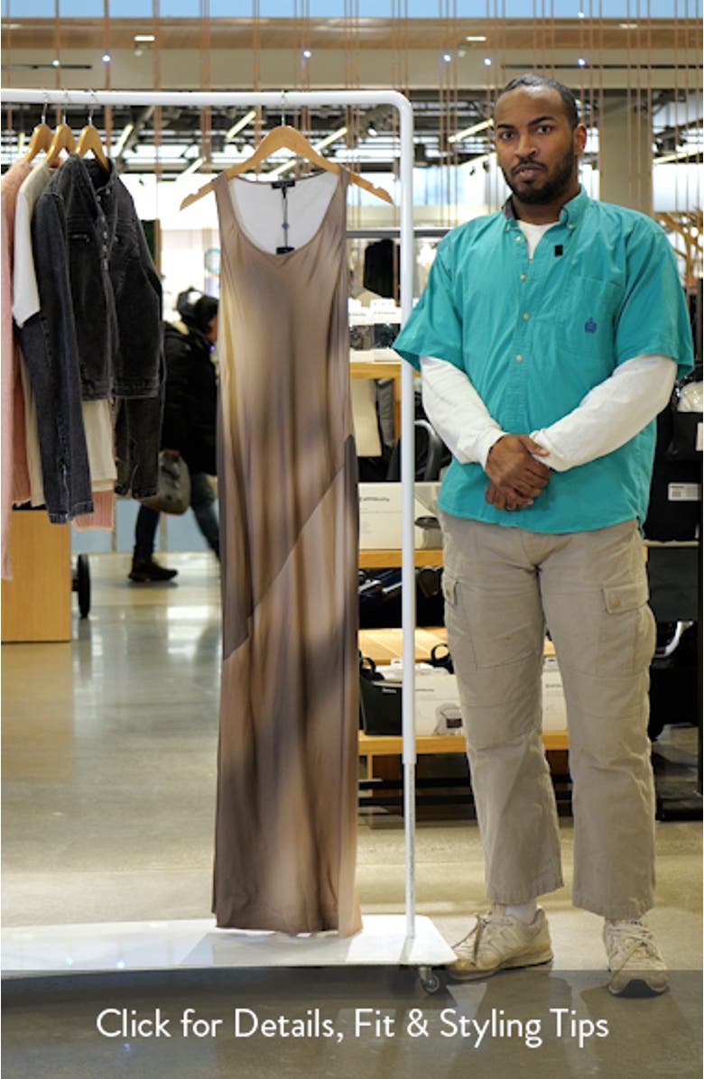 Bias Cut Ombré Satin Maxi Tank Dress, sales video thumbnail