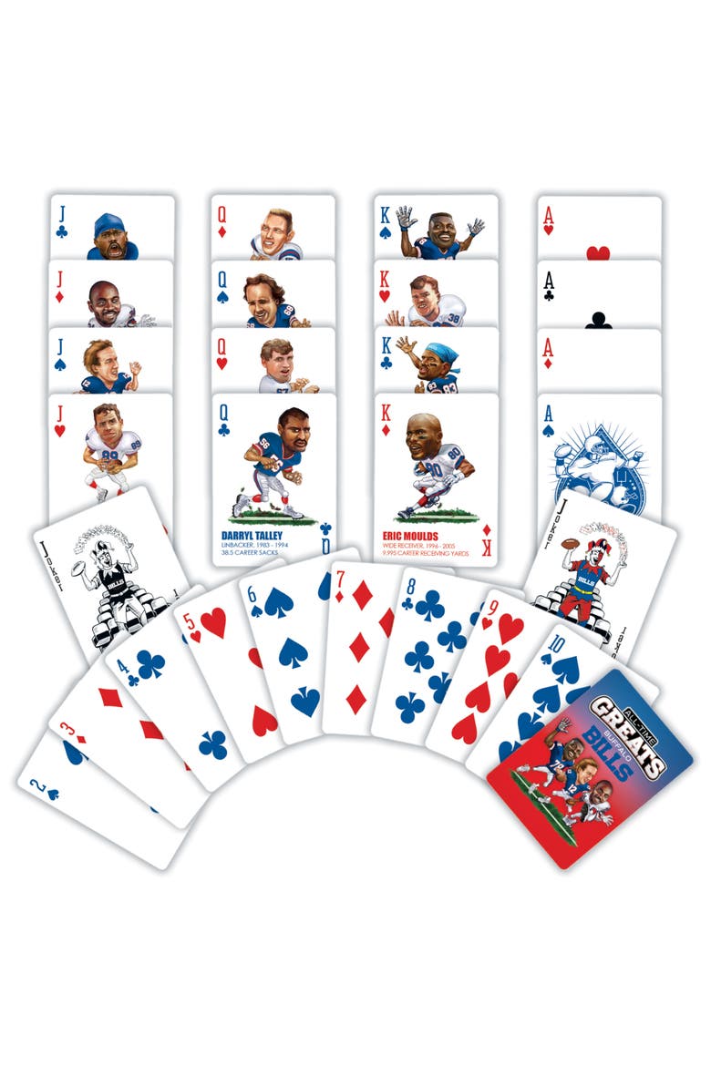 Buffalo Bills All-Time Playing Cards, Alternate, color, Multicolor