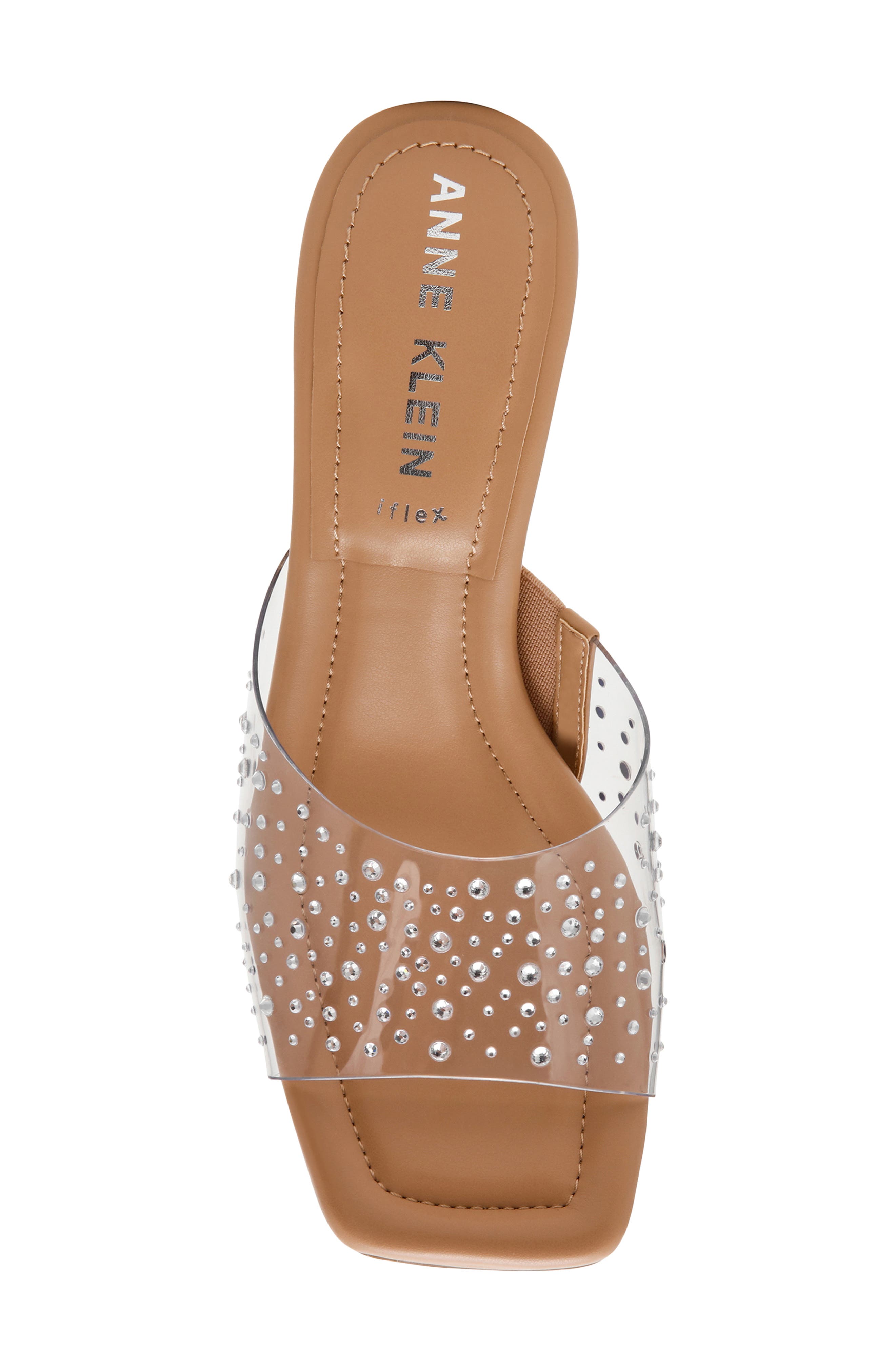 Jerilyn Crystal Embellished Clear Slide Sandal, Alternate, color, LUCITE