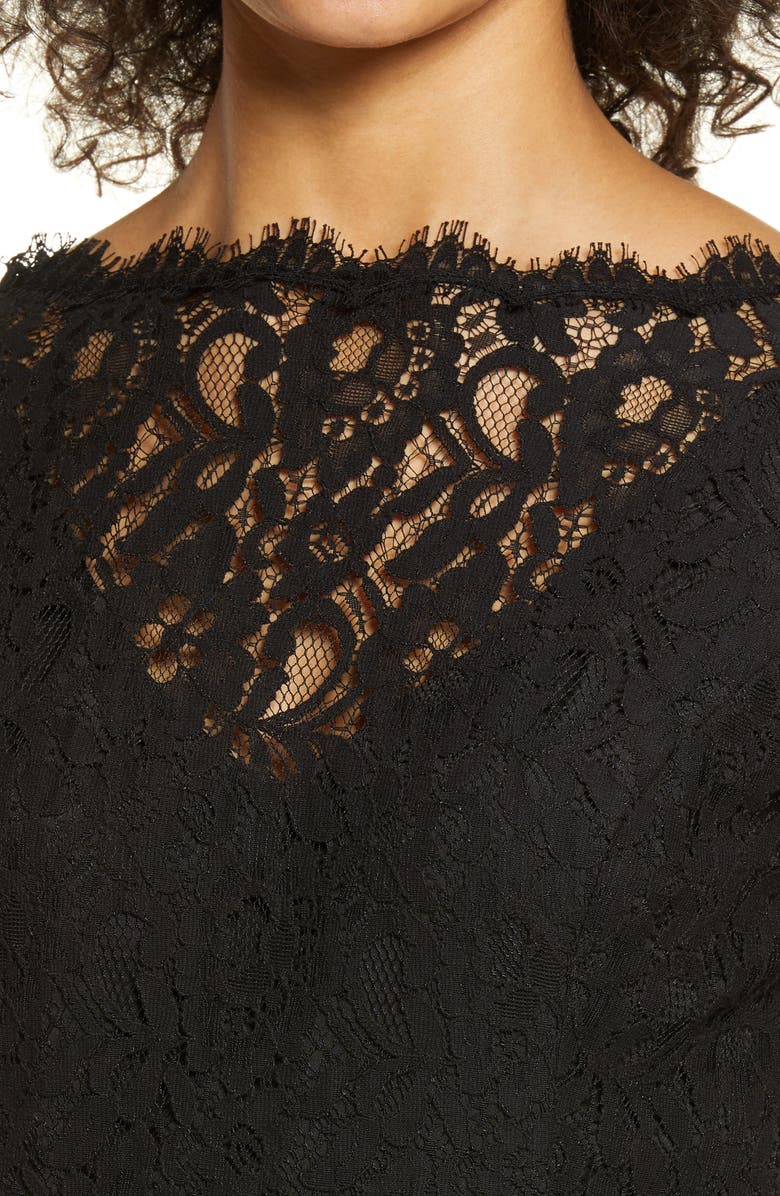 Shani Long Sleeve Tiered Lace Dress, Alternate, color, 